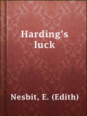 cover image of Harding's luck